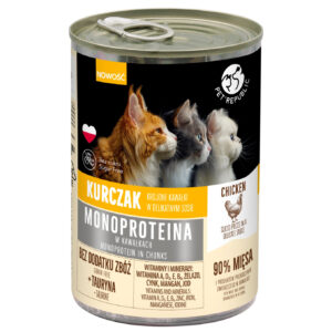 PetRepublic Monoprotein Kurczak 400g – karma monobiałkowa dla kotów