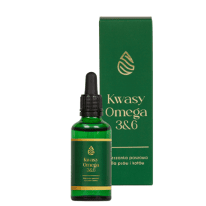 Lab-v Kwasy Tłuszczowe Omega 3 i 6 stosowane na ogólną poprawę stanu zdrowia oraz sierści i skóry dla psów i kotów 100ml