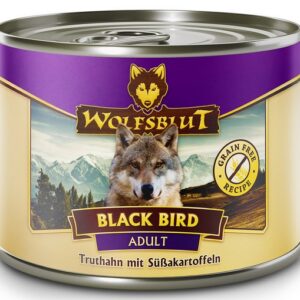 Wolfsblut Dog Black Bird Adult - indyk i bataty puszka 200g