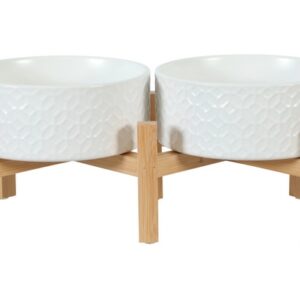 Zolux Miska ceramiczna dla psa i kota Keramo Duo 2x700ml biała