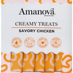 Amanova Cat Creamy Treats Savory Chicken - kurczak 6x15g