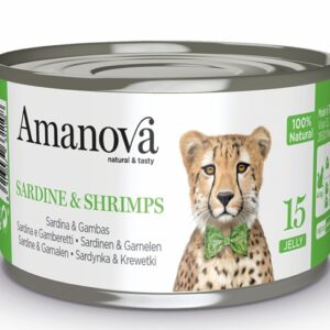 Amanova Cat Sardine & Shrimps - sardynki i krewetki w galaretce puszka 70g [15]