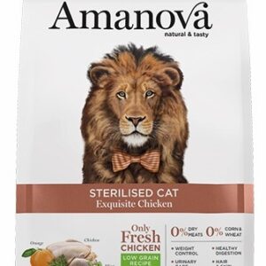 Amanova Cat Sterilised Exquisite Chicken - kurczak 6kg