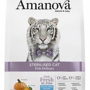 Amanova Cat Sterilised Fish Delicacy - biała ryba 300g