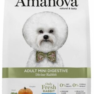 Amanova Dog Adult Mini Digestive Divine Rabbit - królik 7kg