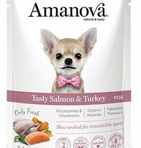 Amanova Dog Adult Tasty Salmon & Turkey - łosoś i indyk saszetka 100g [P06]