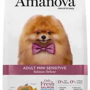 Amanova Dog Adult Mini Sensitive Salmon Deluxe - łosoś 800g
