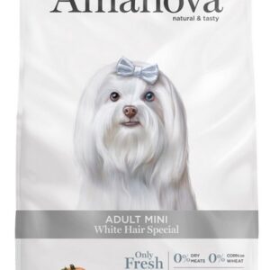 Amanova Dog Adult Mini White Hair Special 2kg