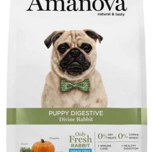 Amanova Dog Puppy Digestive Divine Rabbit - królik 7kg