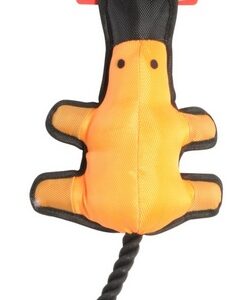 Camon Dog Toy Nylonowy dziobak z piszczałką i liną