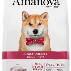 Amanova Dog Adult Obesity Turkey Delight - indyk 10kg