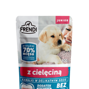 Frendi- Junior, Kawałki w delikatnym sosie z cielęciną 100g