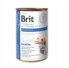Brit Grain Free Veterinary Diet Dog/Cat Recovery Łosoś 400g